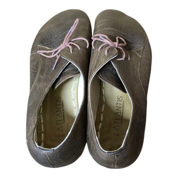 Men's Atlantis Handmade Coffee Oxford Shoes - Picture 2 of 5